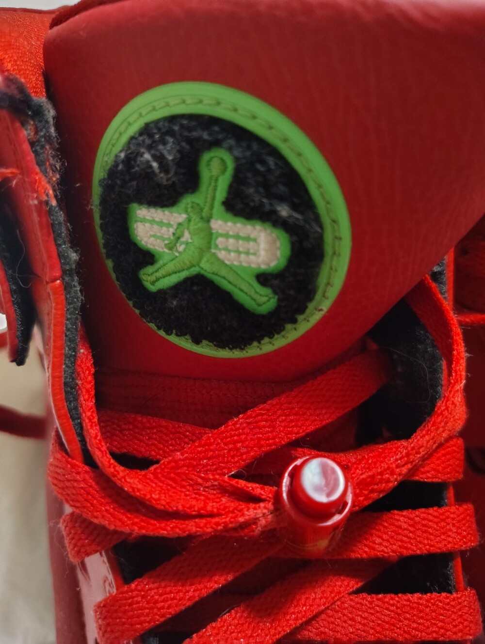 Men's Red High-Top Jordans - Picture 4 of 7